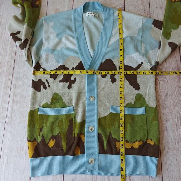 PacSun Scenic Cotton V-Neck Cardigan sz M - Picture 8 of 9